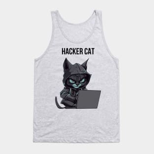 Hacker cat Tank Top